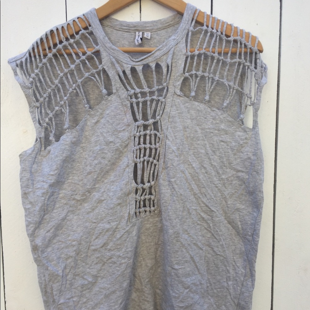 & Other Stories Grey Cotton Top